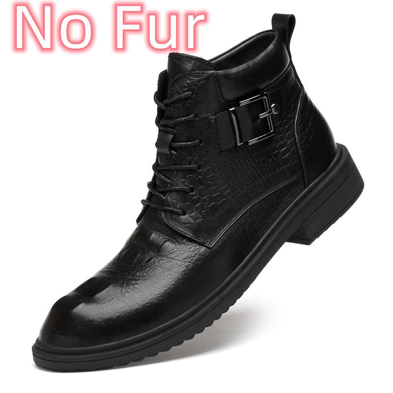 

Модные высококачественные мужские деловые ботинки на шнуровке, модные мужские удобные высокие прогулочные туфли 2024 года, универсальные мужские мотоциклетные ботинки 42