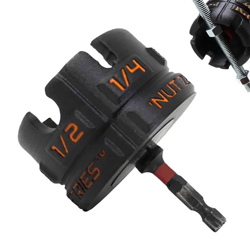 For Conduit Racks Socket Wrenches Nut Zipper Drill Attachment For Fast Nut And Bolt Removal, Nut Remover Bolt Extractor Tool