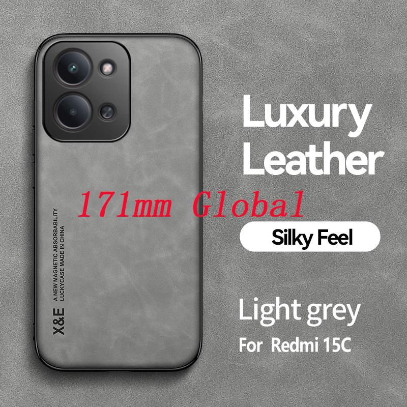 Light Luxury SheePskin Case For Redmi 15C 4G 5G 171mm Global With Magnetic Suction Phone Case