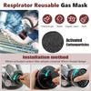 6800 Three-in-one Multi-functional Gas Mask, with Replaceable Filters, Is Suitable for Industrial Spraying, Organic Vapors, Welding