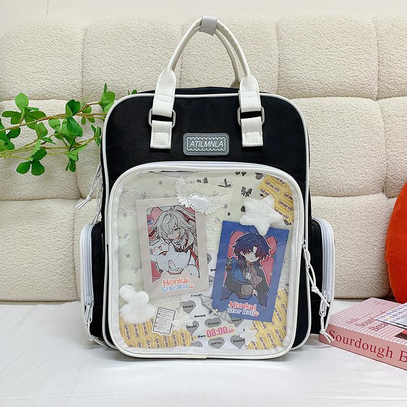 

High-value pain bag, large food volume schoolbag, female junior high school , Japanese large-capacity portable backpack, lightweight student backpack