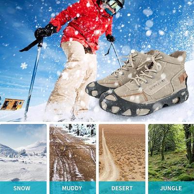 Shoe Crampons for Snow and Ice Grippers Non Slip Lightweight Traction Cleats Climbing Rainy