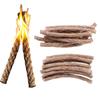 20pcs Outdoor Fire Starter Rope Camping Ignition Hemp Cord for Emergency Fire Lighting Tinder Ropes for Hiking Barbecues Hunting Grilling
