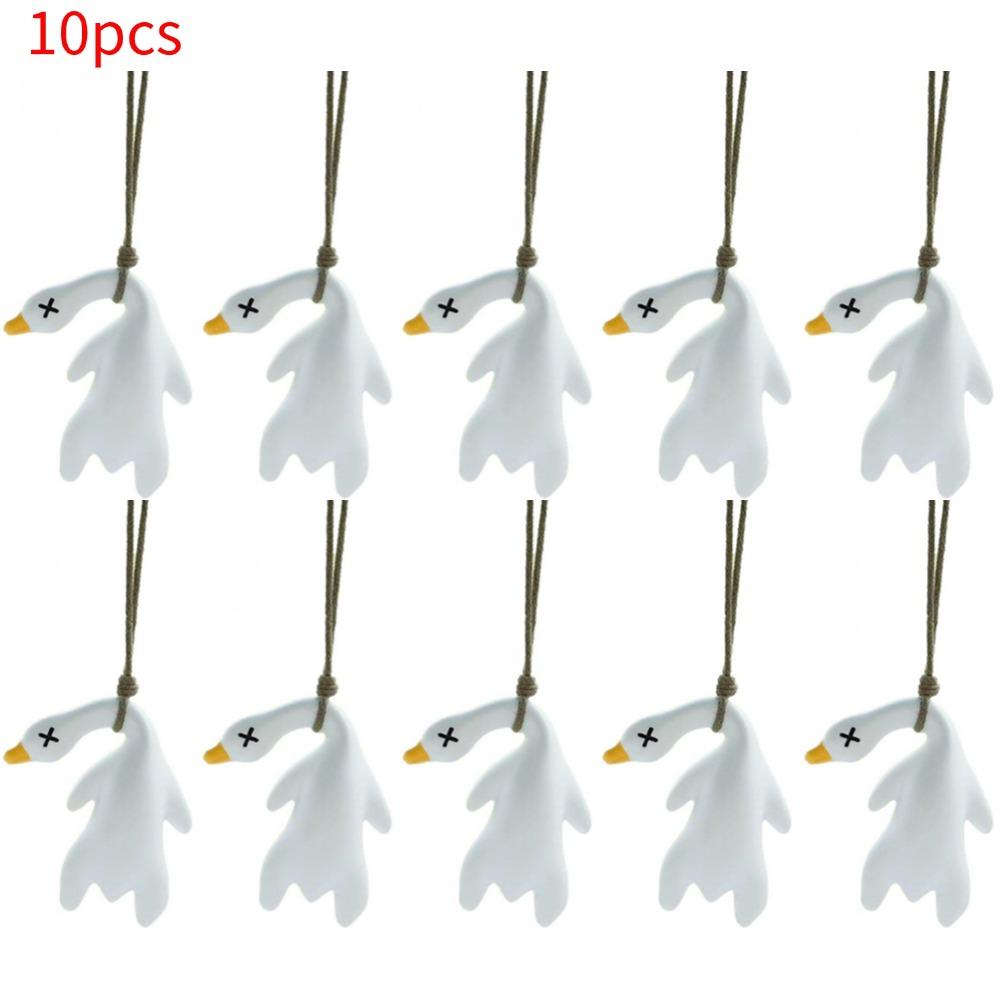 Car‘s Mounted Color Changing Roast Duck Pendant Resin Harmless Originality Rearview Mirror Decoration Cute Swing Lanyard Hanger