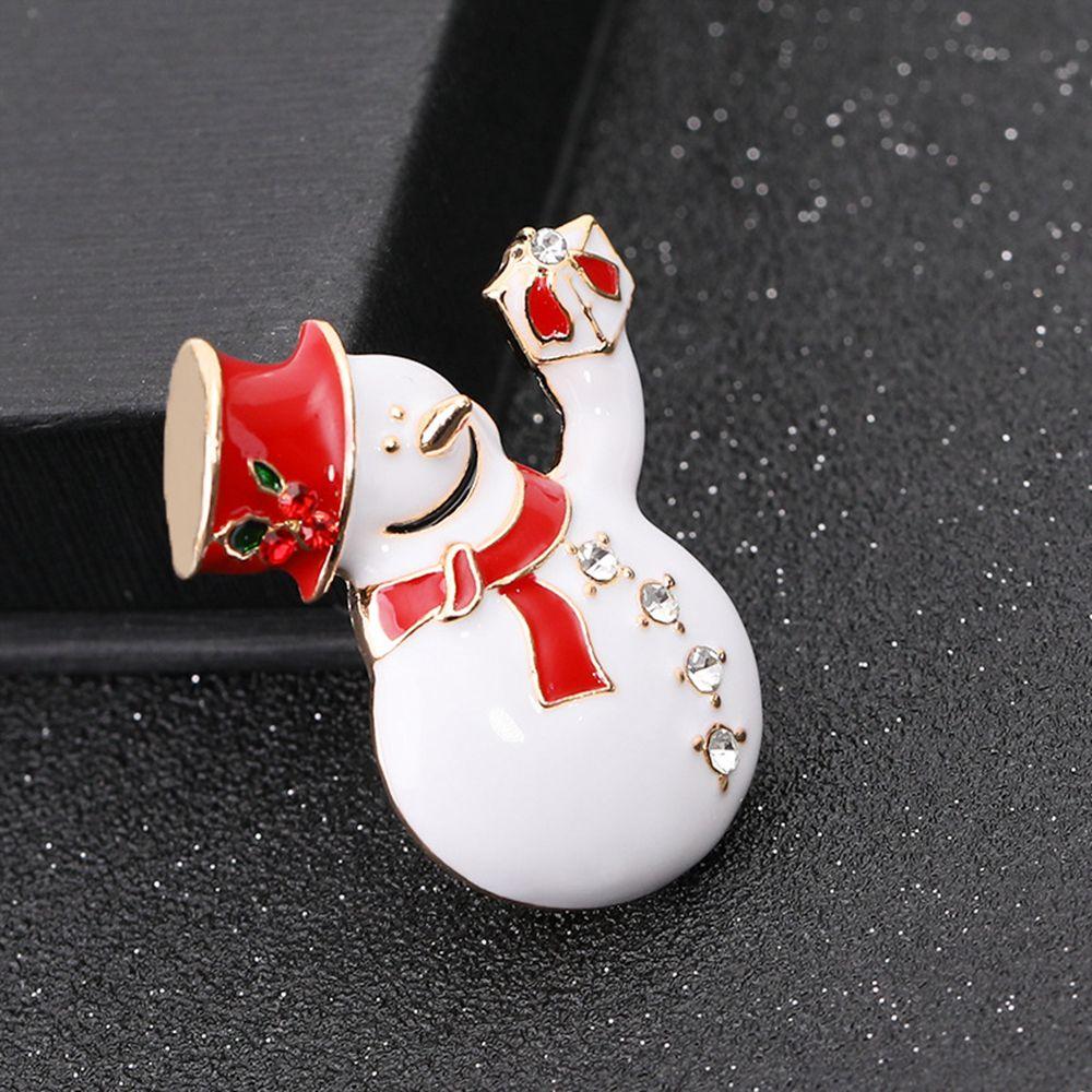 Merry Christmas Xmas Jewelry Enamel Brooch Santa Claus Hat Badges Pin Christmas Wreath Bells