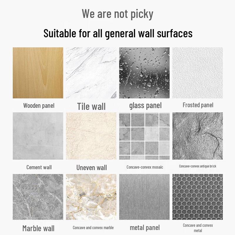 LINGCHEN 304 Stainless Steel Punch-Free Mop and Broom Holder