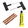 Heavy Duty Truck SUV Tire Repair Kit - Tubeless Puncture Plug Set w/Rubber Strips & Studding Tool for Car Motorcycle