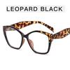 Women's Cat Eye Anti-Blue Light Presbyopia Glasses - Color Blocking, High Definition, Large Frame, Fashionable European & American Style.
