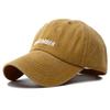 Fashion Letter Embroidery Washed Cotton Baseball Cap Retro Vintage Snapback Hat Adjustable Outdoor Sunscreen Hats for Women Men