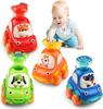 Fun forest animal pressure car cartoon inertial car sliding toy model car