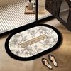 Diatom Mud Bathroom Mat - Absorbent, Quick-Drying, Non-Slip, Easy Clean & Dirt Resistant Foot Mat for Toilet & Door.