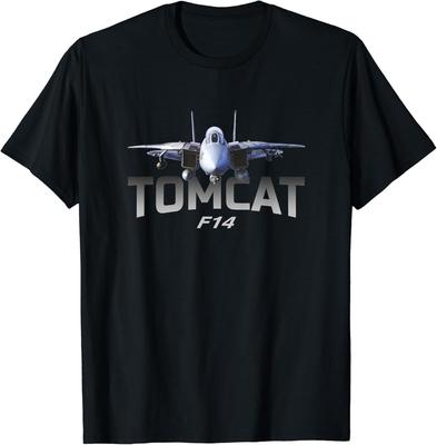 F-14 Tomcat Düsenjäger Herren T-Shirt Kurzarm Lässig 100% Baumwolle Shirt