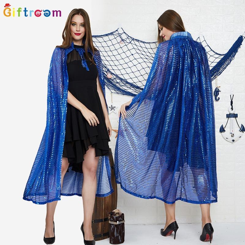 Halloween Christmas adult thin mesh cape colorful cape bronzing seaside sun protection cape shawl mesh