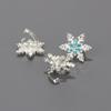 European and American Style Snowflake Rhinestone Hair Clips for Adults and Children, Mini Hair Clips for Braided Hairstyles, Bridal Side Hair Clips