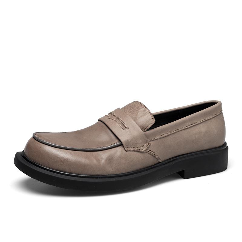 

2025 прямая поставка, осенние мужские кожаные туфли, новые удобные деловые повседневные кожаные туфли, молодежные модные туфли 44