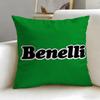 classic motorcycle brand Benelli Cushion Cover Soft  EasyWash Pillow Case  Versatile for Couch Bed Travel and Office