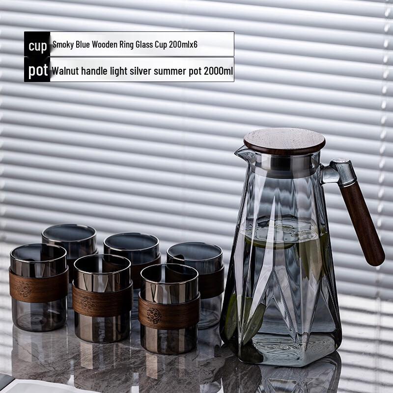 Handun Heat-Resistant Borosilicate Glass Pitcher & Tumbler Set