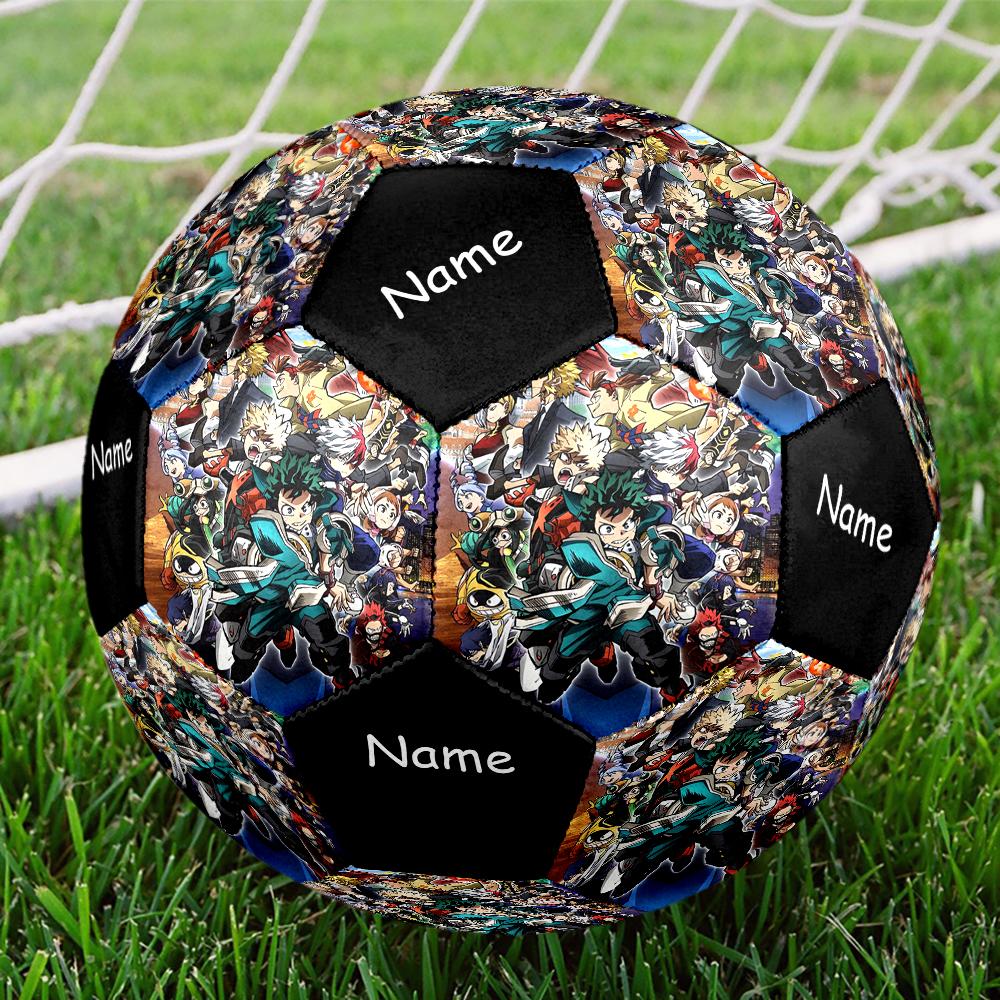 Custom Name My Hero Academia Theme Size 5 Soccer Ball, Suitable for Both Indoor and Outdoor Matches, a Gift Suitable for Everyone.