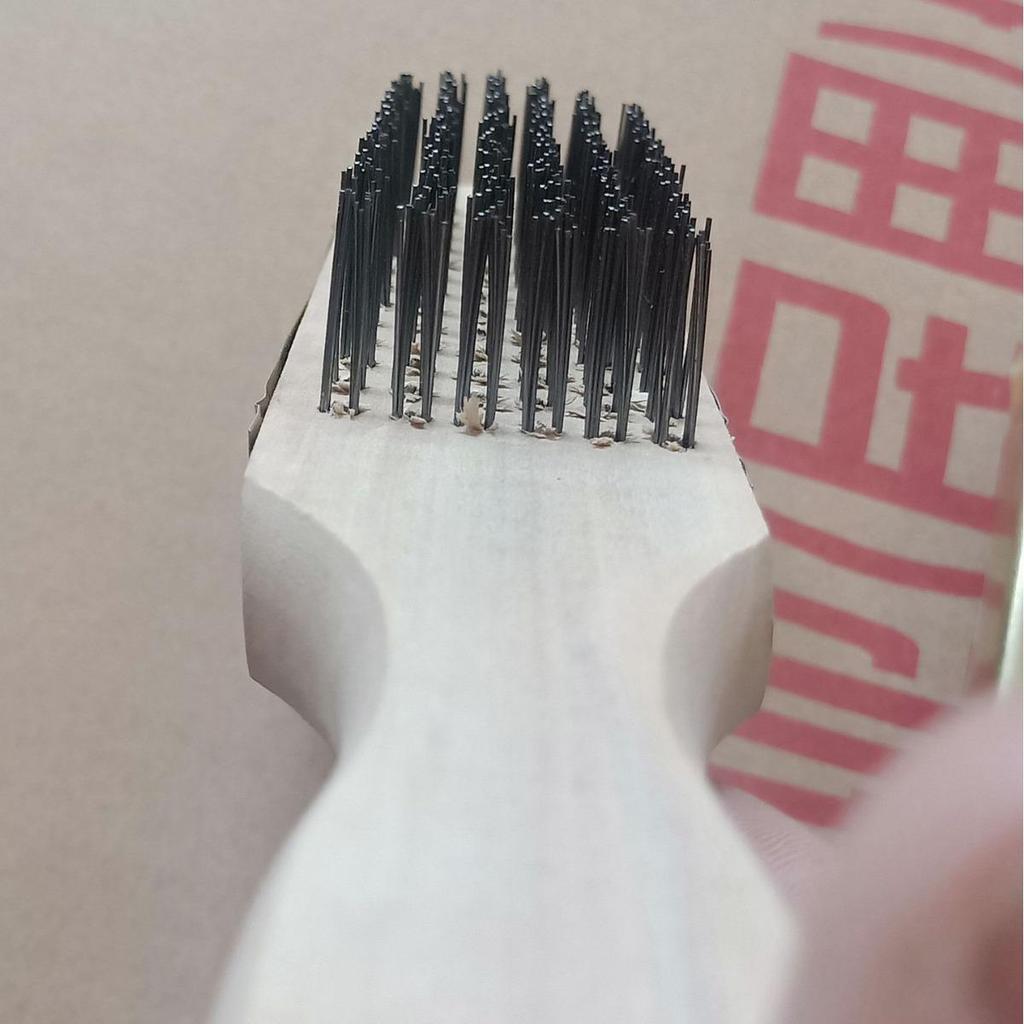 6-Row Super Hard Steel Wire Fish Scale Removal Brush
