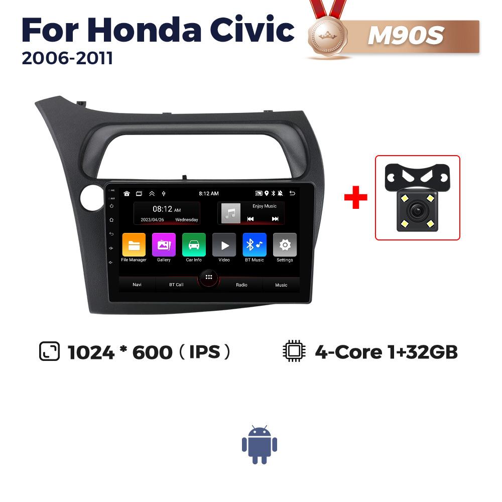 Navifly Android Car Radio Multimedia Video Player For Honda Civic Hatchback 2006-2011 Navigation GPS Auto Stereo 2Din Head Unit