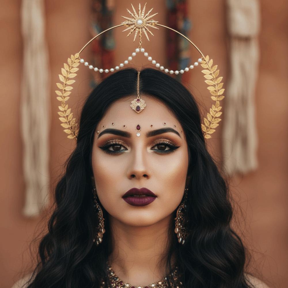 Sun God Halo Headband Star COSPLAY Hair Hoop Headpiece Baroque Crown  Ladies/Girls