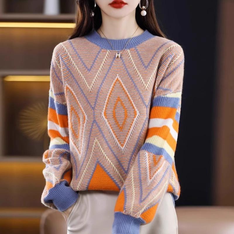 Women's High-End Slim Knit Sweater: Stylish Long-Sleeve Half Turtleneck Top for Autumn & Winter 2023