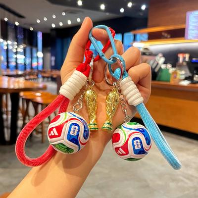 Wereldbeker Voetbal Sleutelhanger Fan Souvenir Replica Trofee Hanger