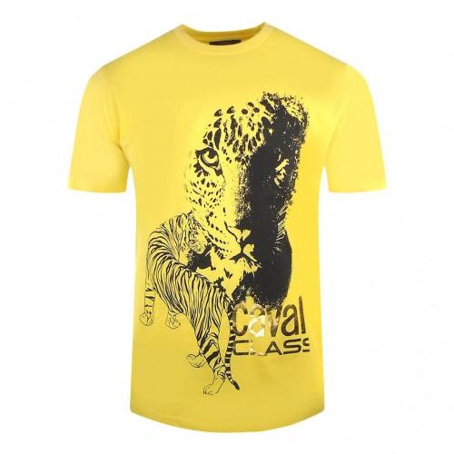Cavalli Class Mens Tiger T-Shirt
