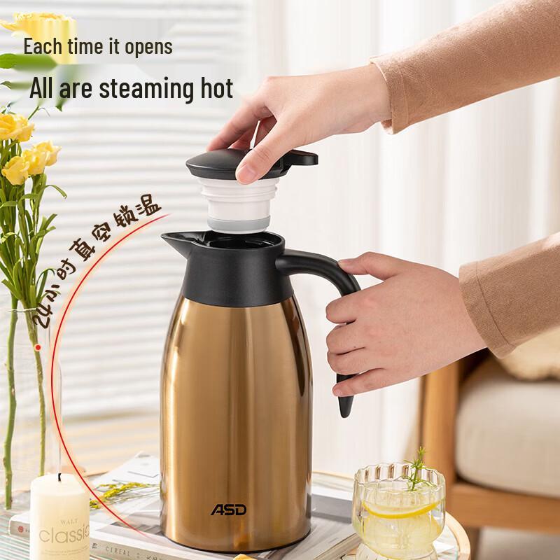 ASD 304 Stainless Steel Vacuum Insulated Thermos Pot