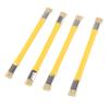 4PCS Double Heads Anti‑Static Hard Brush Mobile Phone Repairing Soldering Cleaning Tool(Yellow )