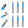 50mm 6/12 Stück Rutschfestes Magnetisches Schraubendreher-Bit-Set Sechskant-Schaft Kreuzschlitzschraubendreher Bohrer PH1/PH2/PH3/PZ1/PZ2/PZ3