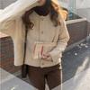 Retro Korean Knitted Cardigan Sweater Short Coat Women's Autumn/Winter Lazy Style Loose Versatile Top Exterior
