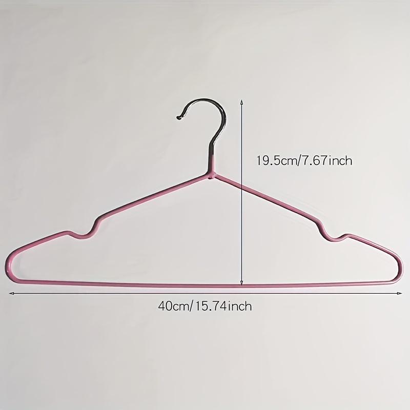 10 Stück Metallkleiderbügel mit Schulterrillen, Rutschfester Wäscheständer Haushaltsaufbewahrung und Organisation