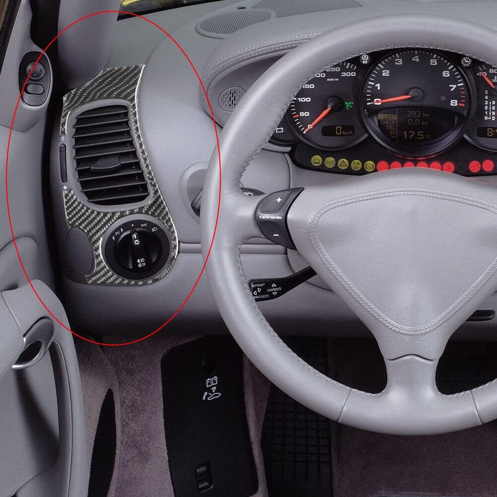 Automotive Carbon Fiber Side Vent Cover Trim for Porsche Boxster/996 1998-2004