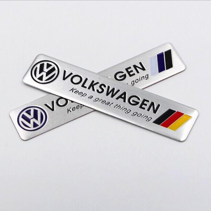 Volkswagen Custom Car Stickers: Personalized Decals, Metal Badges, Aluminum Stickers, Tail Labels, Multi-logo Options