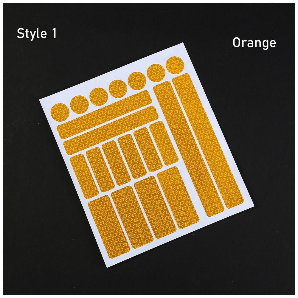 Style Akcesoria Rowerowe Fluorescencyjne Motocykl Rower Odbłyśnik Naklejka na Obręcz Koła Folia Naklejka Taśma Odblaskowe Naklejki Rowerowe