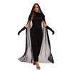 Damen Halloween Vampir Hexe Kostüm Mit Netz Umhang Umhang Bühnenauftritt Kleidung