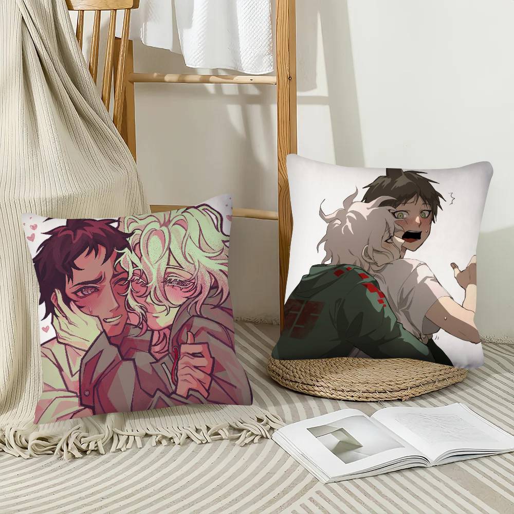 1Pc Nagito Hajime Komahina Pillow Case Fashion Square Pillowcase Bedroom Sofa Room Ins Decoration Leisure