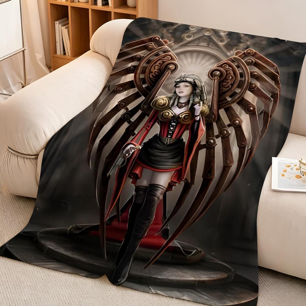 Artist A-Anne S-Stokes C-Collection Throw High-Density Short Plush Blanket Soft Skin-Friendly for Sofa Nap Room