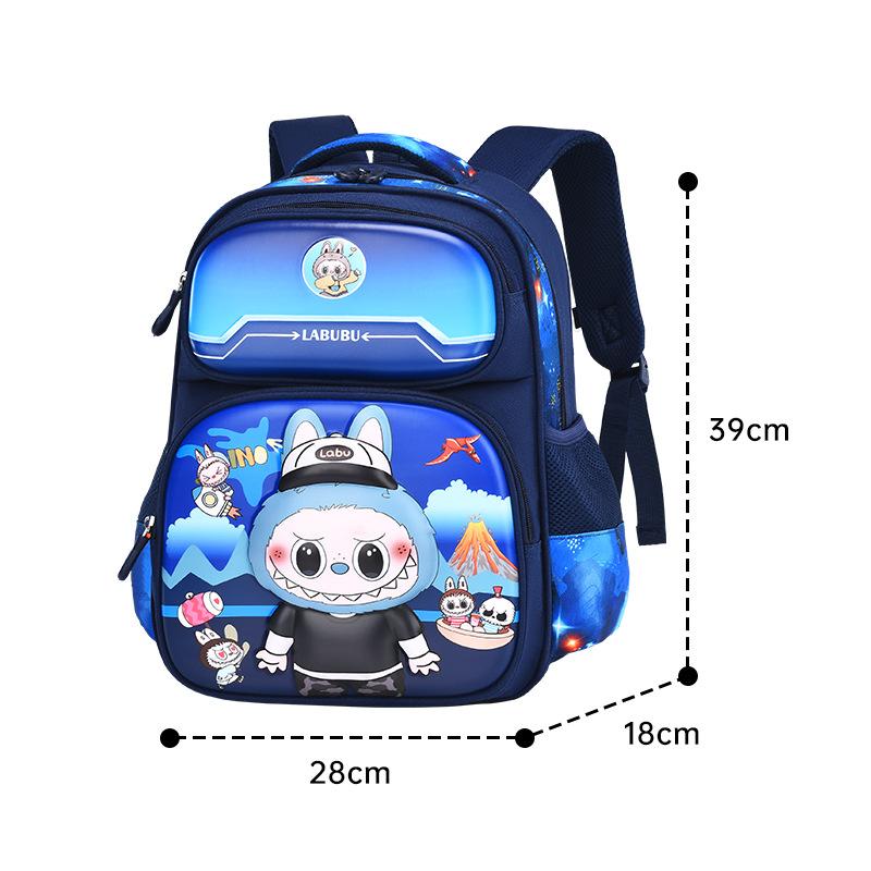 Labubu Children's Backpack New Girl Primary School Student Cartoon Anime Weight Loss Spine Protection Backpack