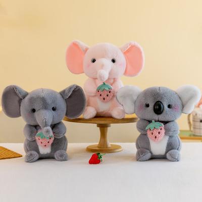 Super Cute Foodie Series Plush Toys 8-inch Machine Doll Baby Elephant Doll Children Comfort Koala Pillow