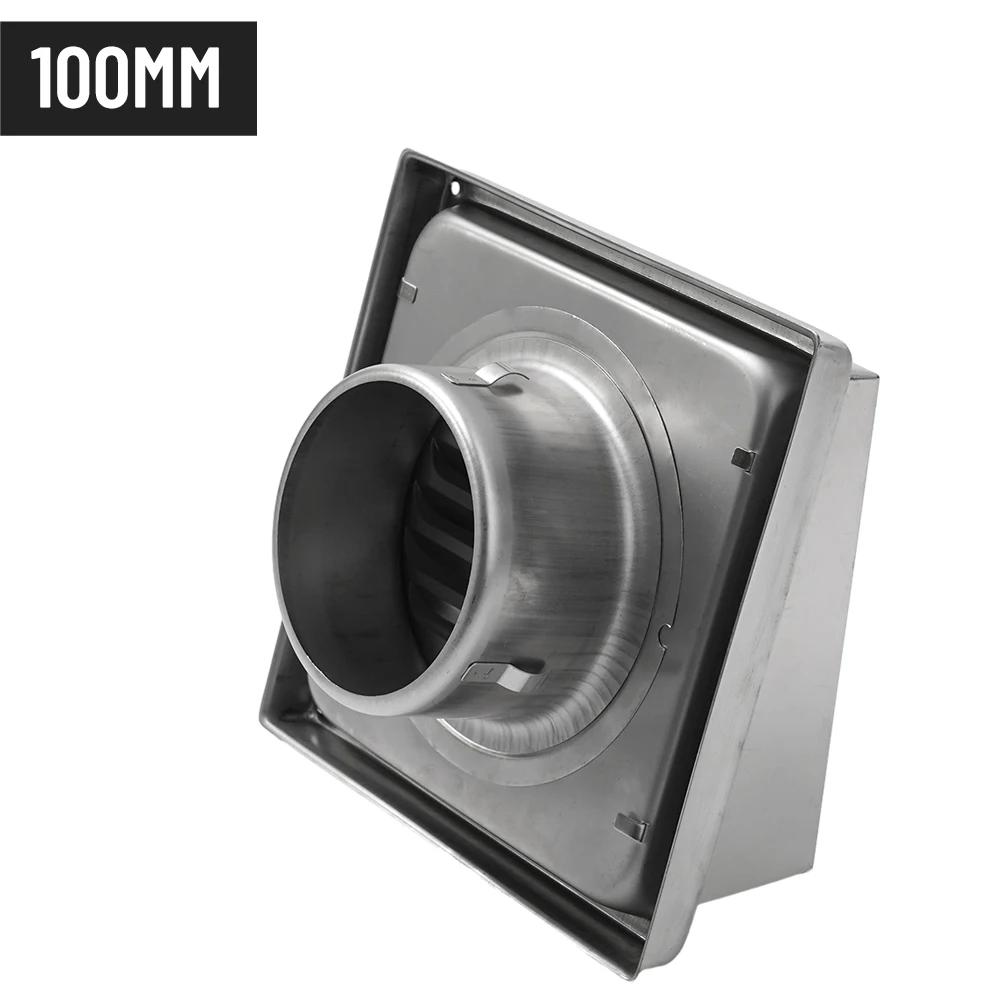 Reliable 100mm Wall Air Vent Extract Valve Grille, Made of Stainless Steel, Enhances Home Ventilation, Wind and Rain Protection