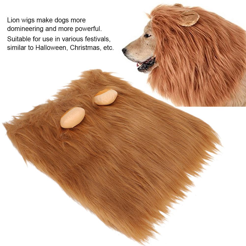 Mane Wig Headgear   Dress Up Halloween Clothes Mane Wig for Dogs Pet Costume