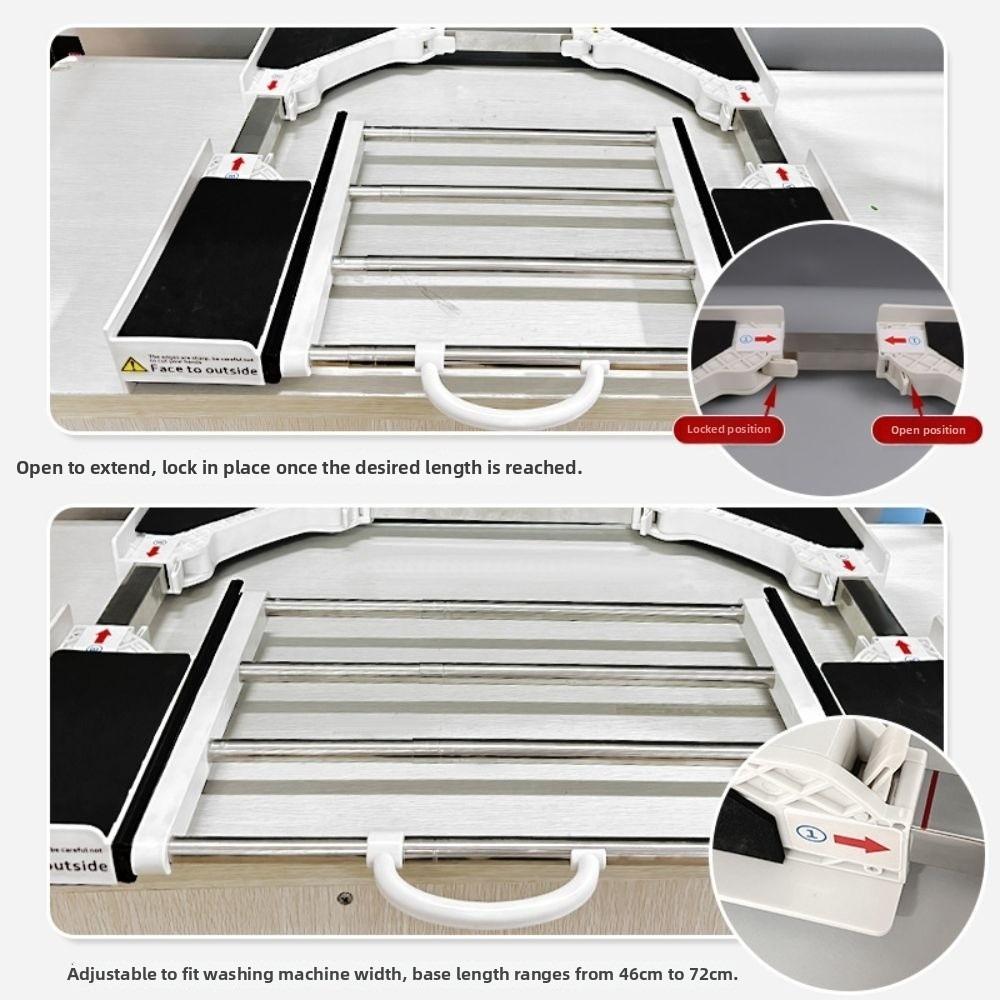 Space-saving Washing Machine Rack Retractable Washing Machine Storage Rack Drying Area