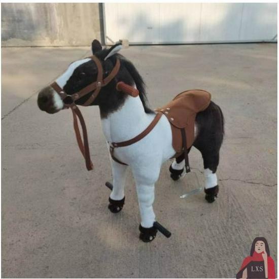 Children's Wooden Bouncing Horse Ride