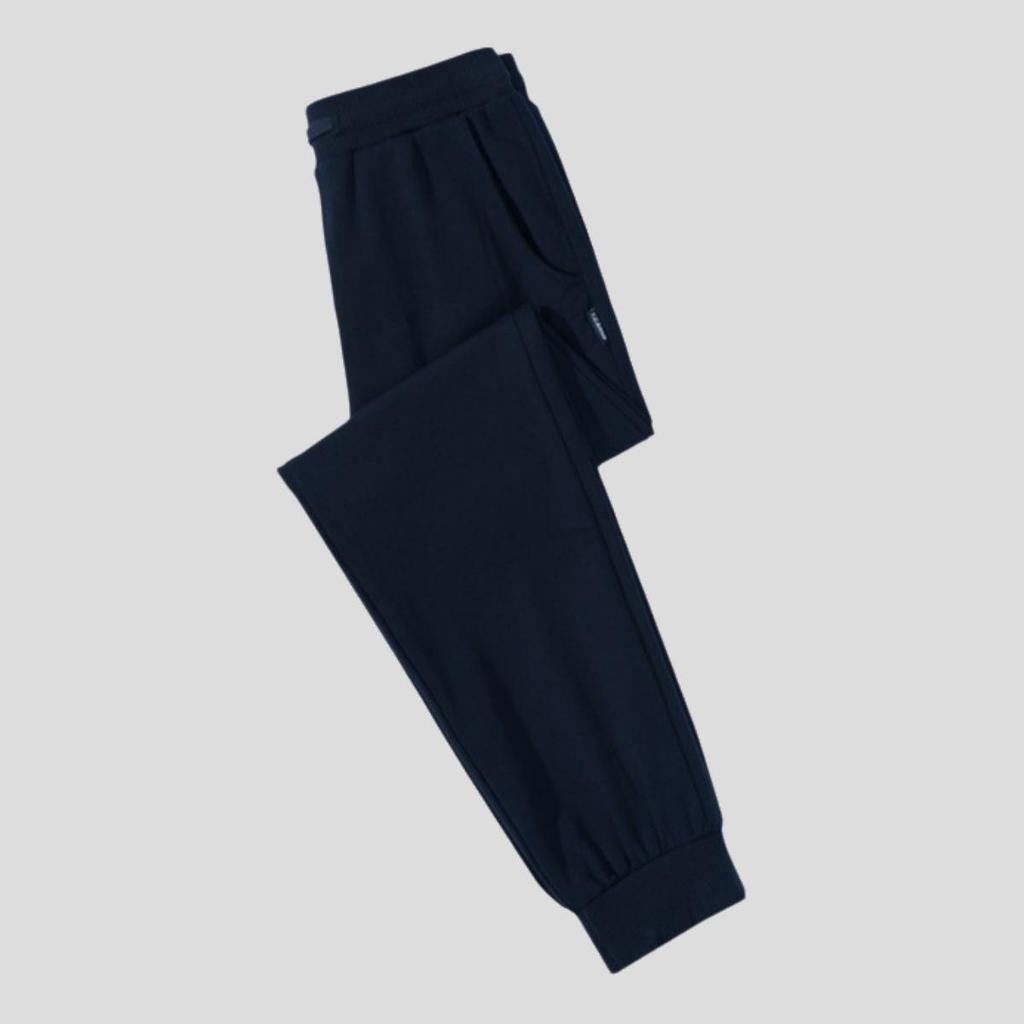 Kinder-verdickte Marineblau, Schwarz und Grau Sporthosen mit Bündchen - Unisex Schuluniform für Jungen und Mädchen (Frühling Herbst)