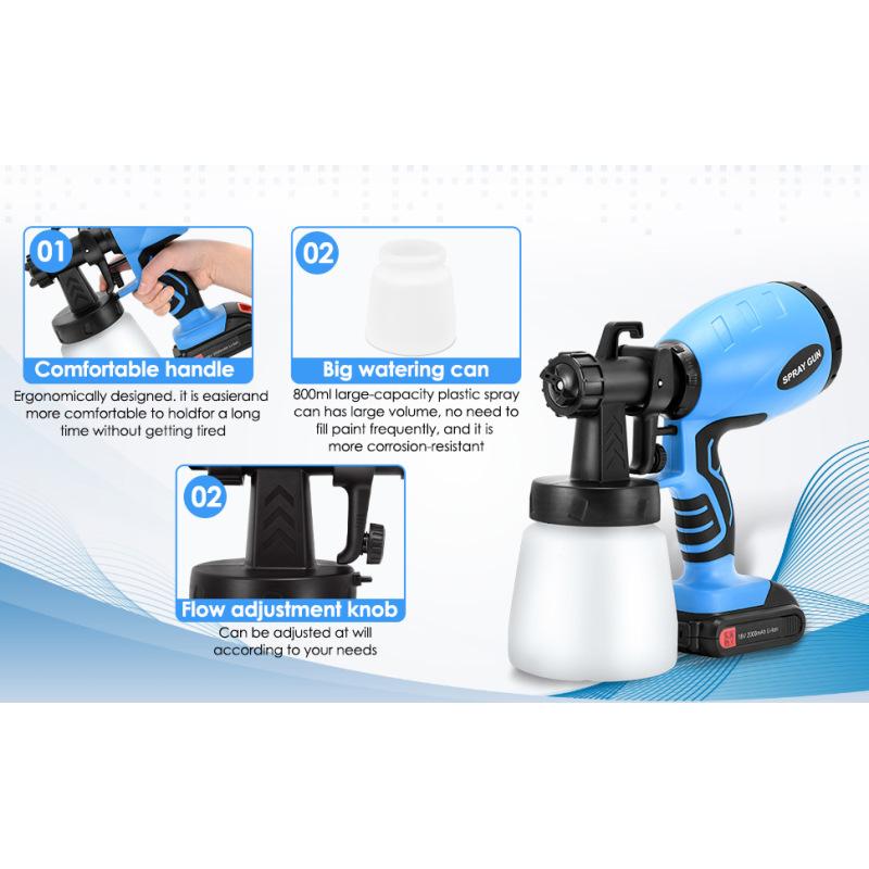 Spray Gun Electric Spray Gun Wireless Lithium Battery Electric Spray Gun