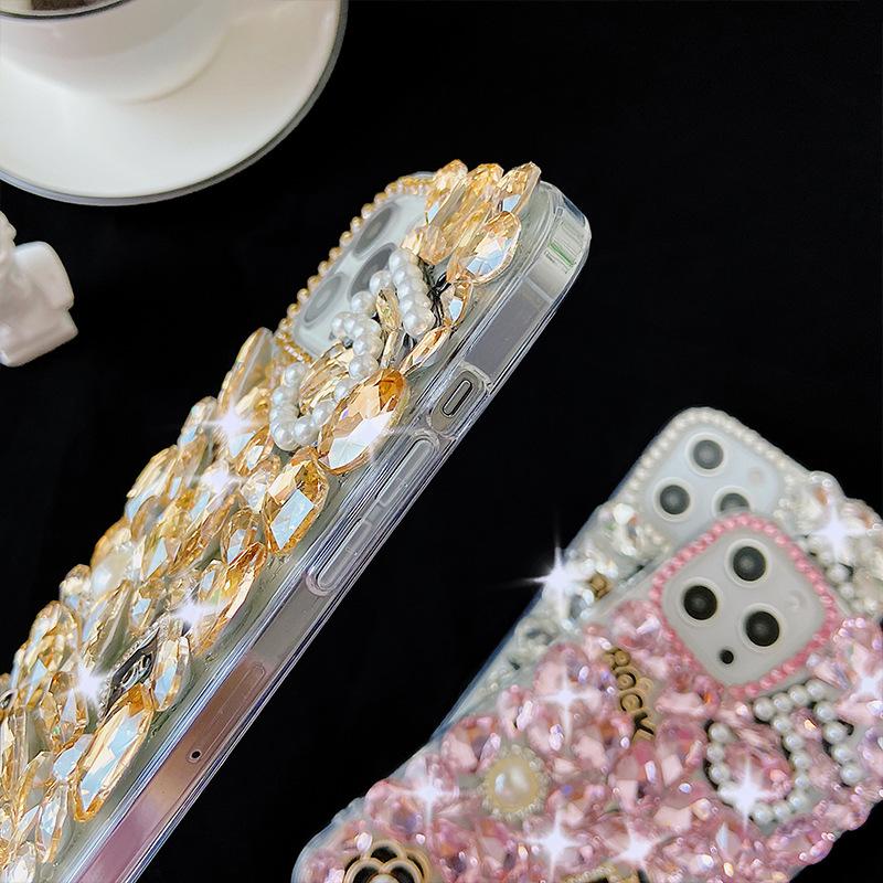 Luxury Diamond Rhinestone Case Cover For iPhone 14 13 12 11 Pro XR 8 7 /Samsung S23 S22 S21 S20 Ultra A13 A23 A33 A53 A52 A12 A22/Redmi 10 9 9A 9T 10