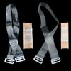 4/2 pièces Bretelles de Soutien-gorge Transparentes Invisibles Amovibles Silicone Élastique pour Femme Ceinture Réglable Antidérapante Lingerie Bretelle d'Épaule