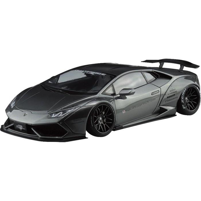 Aoshima 1/24 Liberty Walk No.16 LB Works Lamborghini Huracan Ver.2 Plastic Model Kit (Color-Coded)